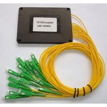Conneu Оптичен PLC сплитер 1x16 с SC-APC конектори, Conneu (CNPLC-116-SCA1-SCA1-BOX)