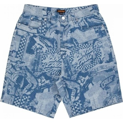 Santa Cruz kraťasy Big Shorts Stonewash Collage