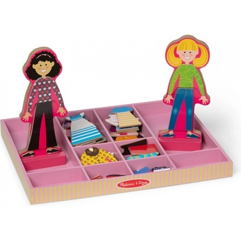 Melissa & Doug Abby & Emma дървени магнитни облекла за кукли (6075162)