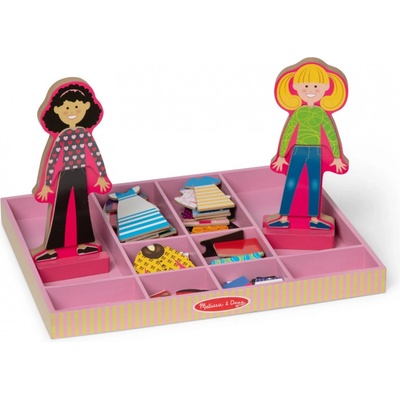 Melissa & Doug Abby & Emma дървени магнитни облекла за кукли (6075162)