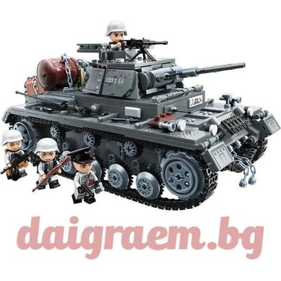 Qman Конструктор QMAN 21028 Германски танк Panzer III (Q21028)