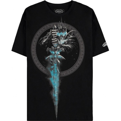 CurePink: pánské tričko s krátkým rukávem World Of Warcraft: Frostmourne Sword černá – Zboží Dáma