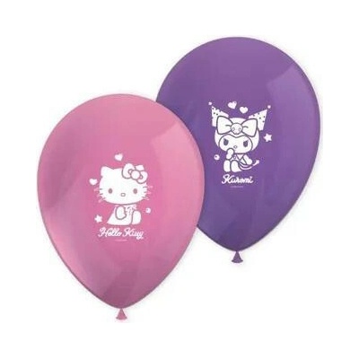 Procos Latexové balóniky Hello Kitty a Kuromi 26 cm