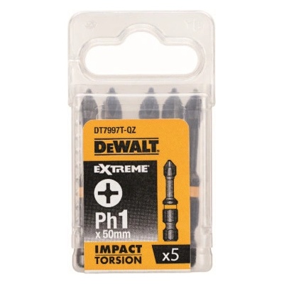 DeWALT NÁSTAVCE PRE RÁZOVE UTAHOVACE 50mm 5ks PH1 DT7997T