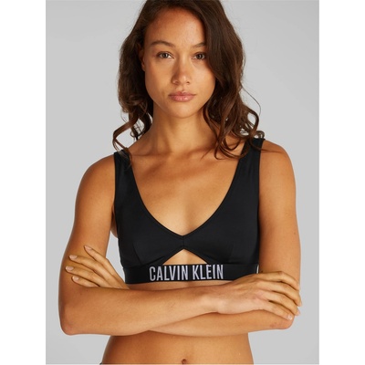 Calvin Klein BRALETTE SWIM TOP WITH REMOVABLE PADS - Black