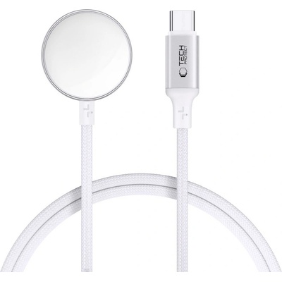 Tech-Protect Безжично зарядно за Apple Watch с USB-C 100см. от Tech-Protect UltraBoost MC02 - Бяло (5906302360086)
