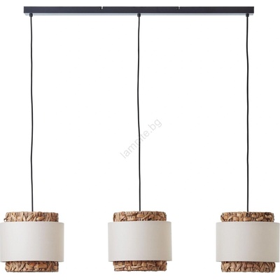 Brilliant - Пендел WATERLILLY 3xE27/60W/230V кремав (BI0175)