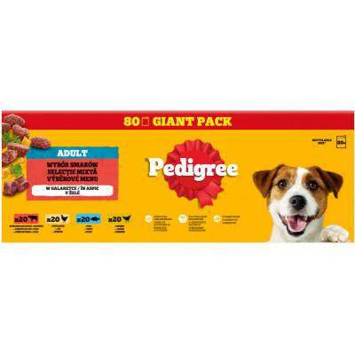 Pedigree Adult mixovaný výběr v želé 80 x 100 g