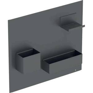 Geberit - Магнитна дъска с отделения, 45x39 см, матова лава 500.649. JK. 2 (500.649.JK.2)