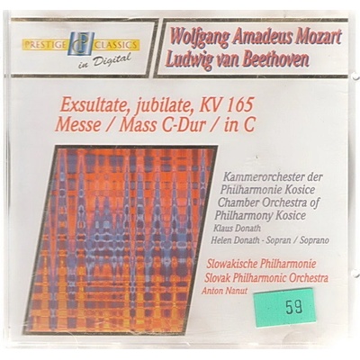 Exsultate, jubilate W.A.Mozart, L. van Beethoven CD