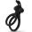 EasyToys Share Ring Double Vibrating Cock Ring with Rabbit Ears Black