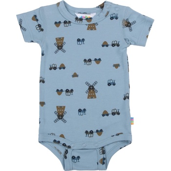 Joha Детско ежедневно термо бельо Joha Kid's 6623 Body S/S Everyday base layer - Blue Wind Mill - размер 50 (EU) (714-1371-0111)