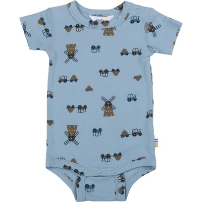 Joha Детско ежедневно термо бельо Joha Kid's 6623 Body S/S Everyday base layer - Blue Wind Mill - размер 50 (EU) (714-1371-0111)