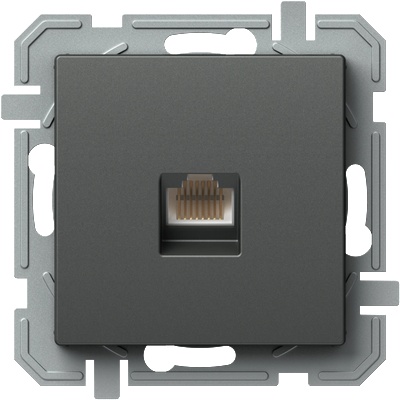 TEM РОЗЕТКА RJ45 UTP cat. 5e TEM KQ37ATXO АНТРАЦИТ (KQ37ATXO)