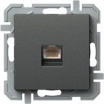 TEM РОЗЕТКА RJ45 UTP cat. 5e TEM KQ37ATXO АНТРАЦИТ (KQ37ATXO)