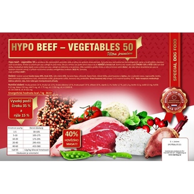 Bardog HYPO Beef Vegetables 50 4 kg