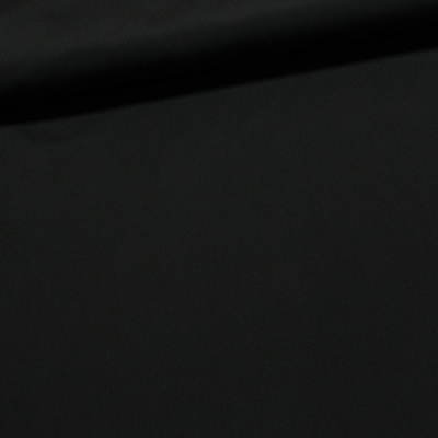 Směsový kepr elastický BRIGSTON ELASTIC BLACK, jednobarevný černý, 250g/m2, š.150cm (látka v metráži)