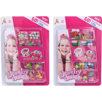 Farebné korálky na navliekanie set