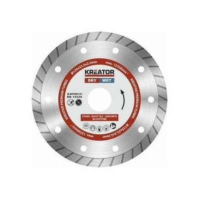 Kreator KRT083101 - Diamantový kotúč celoobvodový 125mm PREMIUM TURBO