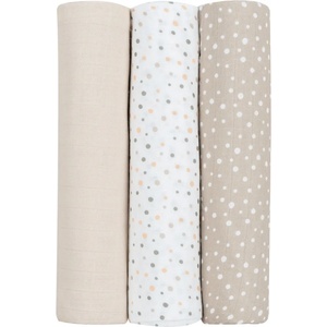 KikkaBoo Муселинови пелени Kikkaboo - 80 х 80 cm, Dots Beige, 3 броя (31103010070)