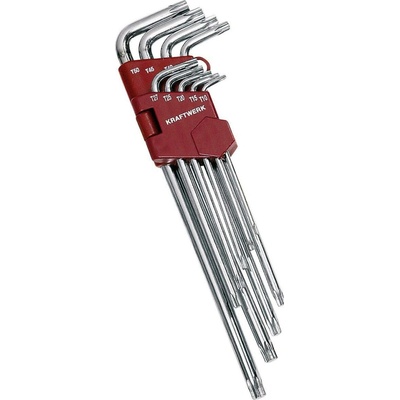 Kraftwerk Sada klíčů Torx T10-T50 dlouhé 9ks KR-3607