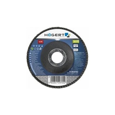 Hogert Diskový brusný kotouč s trnem 125 x 22,4 mm G40 HT8D051