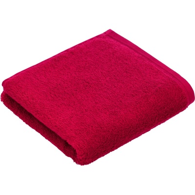 Vossen ručník Vegan Life 50 50 x 100 cm red červená třešňově