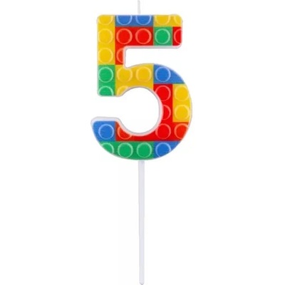 Godan Свещ с мотиви на строителни блокчета - 5 (bh-spk5)