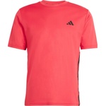adidas Мъжка спортна тениска adidas WE Base 3-Stripes Tee Sport shirt - Pure Ruby / Black (216-8714-0511)