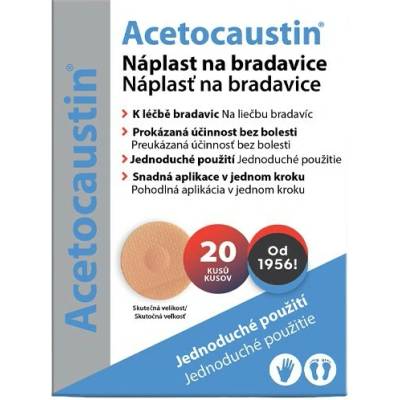 Acetocaustin Náplasť na bradavice 20 ks