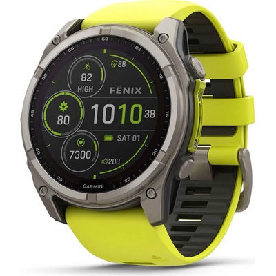 Garmin Fenix 8 51mm Sapphire Solar Titanium Bright Yellow/Graphite 010-02907-21