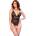 Боди с отворено дъно и дълбоко деколте, размер L - CR 4870 Body Black (D-244698)