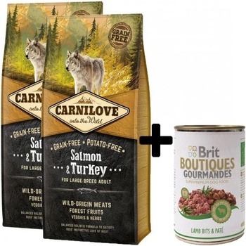 Carnilove Salmon & Turkey for Large Breed Adult Dogs 2 x 12 kg