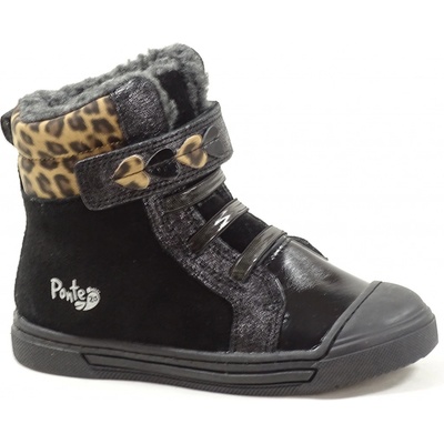 Obutex DA07-3-973L dětská zimní obuv black