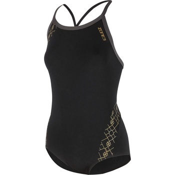Image 1 of Zone3 Iconic Bound Back Swim Suit - Black