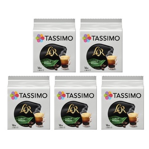 Douwe Egberts Tassimo L'OR Café Lungo Бразилия капсули 16 бр кашон 5 опаковки