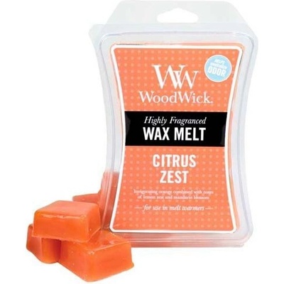 WoodWick vonný vosk Wax Melt Citrus Zest Citrusy a kvet mandarinky 85 g