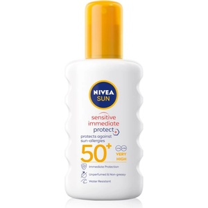 Nivea SUN Sensitive Immediate слънцезащитен спрей SPF 50+ 200ml