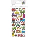 TITANUM Convex stickers construction vehicles mix 30pcs