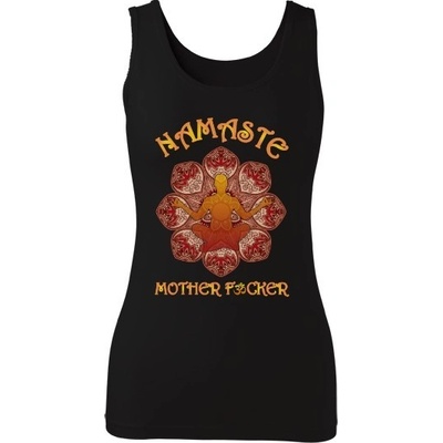 Tílko s Potiskem Namaste Mother F*cker černá – Zboží Dáma