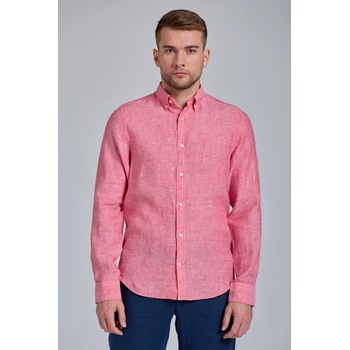 Gant D2. košeľa slim linen shirt BD ružová