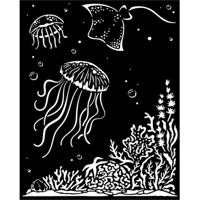 Stamperia Plastová šablona 20 × 25 cm Medúza