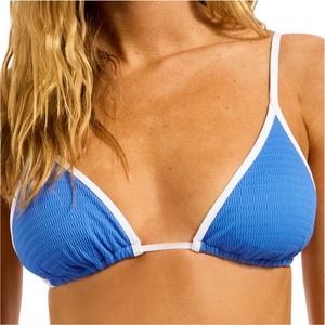 Seafolly Дамско бикини горнище Seafolly Women's Beach Bound Slide Tri Bikini top - Sapphire - размер 38 (EU) (150-5768-0414)