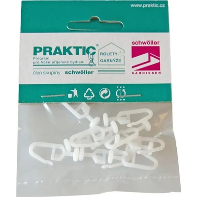 PRAKTIC Jezdec záclonový 10 ks, plast – Zboží Dáma