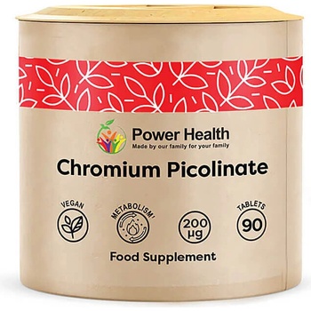 Power Health Хром (пиколинат) 200 μg 90 таблетки | Power Health (011332 (PCRM90) PWH)
