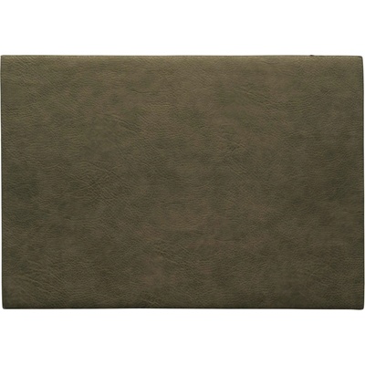 ASA Selection Prostírání imitace kůže black khaki 33x46cm