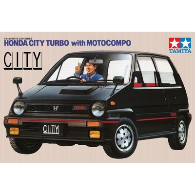 Tamiya Honda City Turbo with Motocompo 1:24
