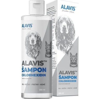 ALAVIS Šampon chlorhexidin 250 ml – Sleviste.cz