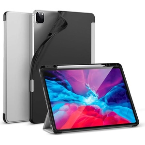 esr Rebound Pencil Case -  олиуретанов калъф с  оставка и отделение за Apple Pencil 2 за iPad Pro 12.9 (2020), iPad Pro 12.9 (2018) (сив)