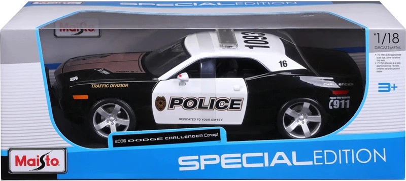 Maisto Dodge Challenger Concept 2006 černá 1:18 od 1 268 Kč